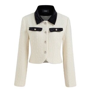 Cider Cream and Black Tweed Tailored Blazer‎ NWT Size XL